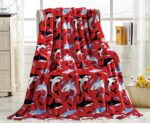 Soft Fleece Throw Blanket 50x60 – Lightweight Cozy Bed Couch Sofa Blanket for All Seasons